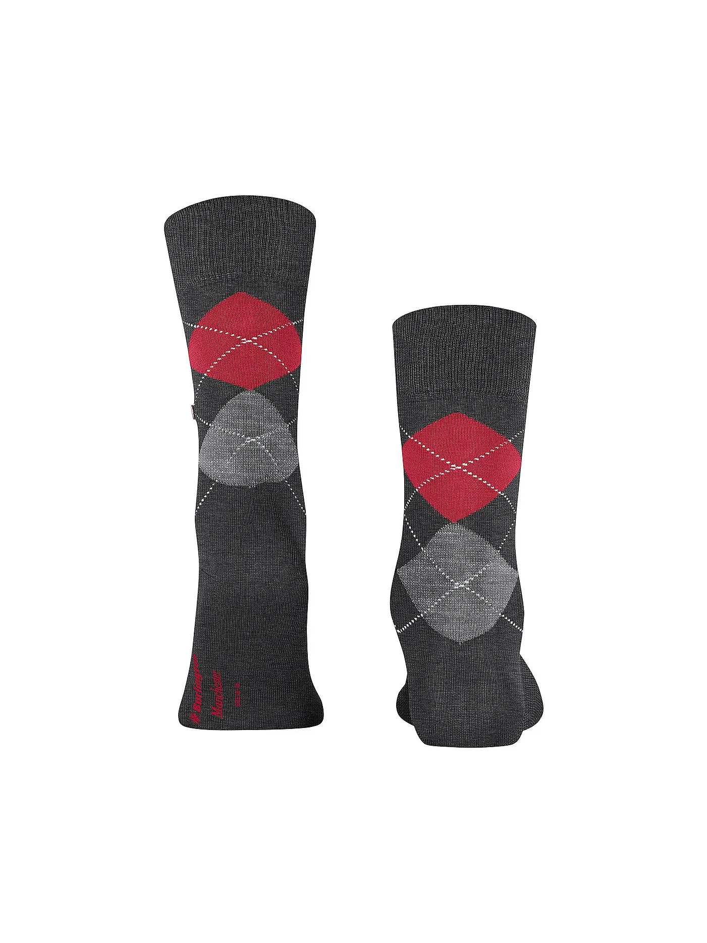 BURLINGTON | Herren Socken 40-46 MANCHESTER black | grau